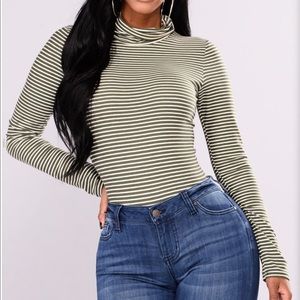 Fashion Nova - Striped Top NWT
